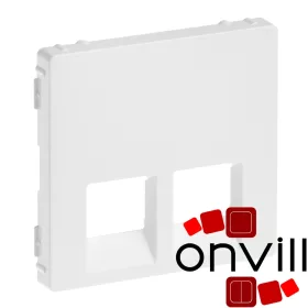   Legrand 755420, Valena Life 2XRJ45/RJ11 Csatlakozóaljzat Burkolat, Fehér