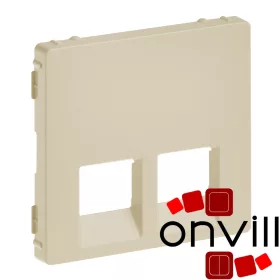  Legrand 755421, Valena Life 2XRJ45/RJ11 Csatlakozóaljzat Burkolat, Elefántcsont
