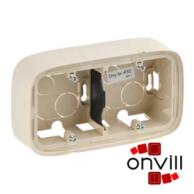   Legrand 755562, Valena Allure Kiemelődoboz (Kiemelőkeret), Kettős, Elefántcsont