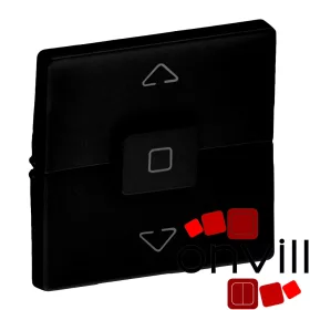   Legrand 756142, Valena Life Redőnykapcsoló és - Nyomó Burkolat, Fekete