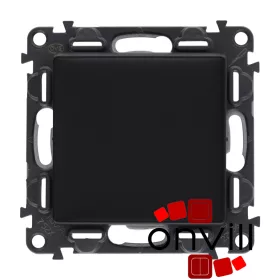   Legrand 756311, Valena Life Váltóérintkezős Nyomó, 6 A, Fekete