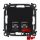 Legrand 756349, Valena Life 2XRJ45 Cat.6A STP Informatikai Csatlakozóaljzat, Fekete