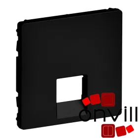   Legrand 756412, Valena Life 1XRJ45/RJ11 Csatlakozóaljzat Burkolat, Fekete