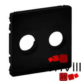   Legrand 756822, Valena Life TV-SAT Csatlakozóaljzat Burkolat, Fekete