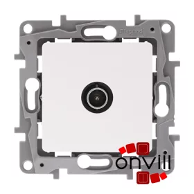 Legrand 764552, Niloé TV Aljzat, Átmenő, 14 dB, Fehér