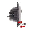 Legrand 764563, Niloé TV-Rádió-SAT Aljzat, Csillagpontos (Végzáró), 1,5 dB, Fehér