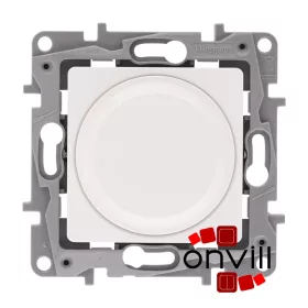   Legrand 764588, Niloé Forgatógombos Fényerőszabályzó 5 - 300 W (Izzó, Halogén), 2-Vezetékes, Fehér