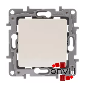   Legrand 764622, Niloé Egypólusú Nyomó Jelzőfénnyel, 6 A, Bézs