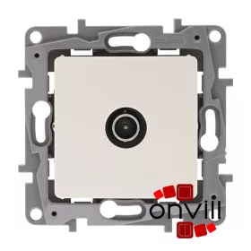   Legrand 764651, Niloé TV Aljzat, Csillagpontos (Végzáró), 1,5 dB, Bézs