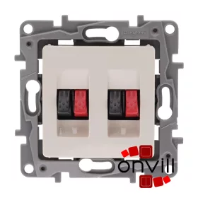   Legrand 764681, Niloé Hangszóró-Csatlakozóaljzat (4 Kivezetéssel), Bézs