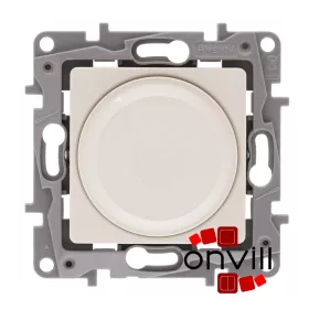   Legrand 764688, Niloé Forgatógombos Fényerőszabályzó 5 - 300 W (Izzó, Halogén), 2-Vezetékes, Bézs