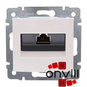   Legrand 770072, Valena 1XRJ45 Cat.6A STP Informatikai Csatlakozóaljzat, Fehér