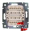 Legrand 770092, Valena Kétpólusú Kapcsoló, 10 AX, IP44, Fehér