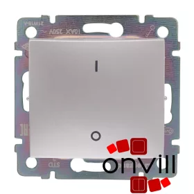   Legrand 770102, Valena Kétpólusú Kapcsoló, 10 AX, Alumínium