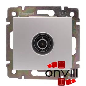   Legrand 770129, Valena TV Aljzat, Csillagpontos (Végzáró), 1,5 dB, Alumínium