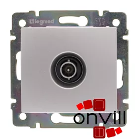   Legrand 770131, Valena TV Aljzat, Átmenő, 14 dB, Alumínium