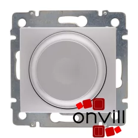   Legrand 770263, Valena Forgatógombos Fényerőszabályzó  Alumínium 2 Vezetékes, 300W, Led-hez is