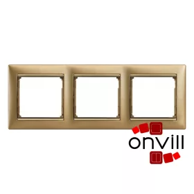 Legrand 770303, Valena Hármas Keret, Matt Arany