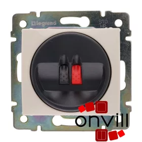   Legrand 774123, Valena Hangszóró-Csatlakozóaljzat (2 Kivezetéssel), Elefántcsont