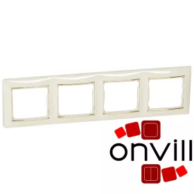 Legrand 774154, Valena Négyes Keret, Elefántcsont-Arany