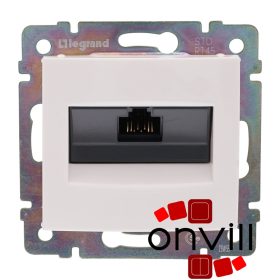   Legrand 774238, Valena 1XRJ45 Cat.5e UTP Informatikai Csatlakozóaljzat, Csavaros, Fehér