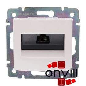   Legrand 774242, Valena 1XRJ45 Cat.6 UTP Informatikai Csatlakozóaljzat, Csavaros, Fehér