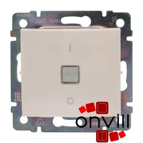   Legrand 774349, Valena Kétpólusú Kapcsoló Ellenőrzőfénnyel 10 AX, Elefántcsont