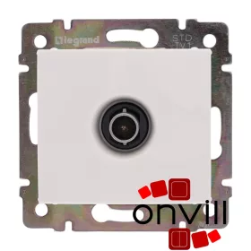   Legrand 774429, Valena TV Aljzat, Csillagpontos (Végzáró), 1,5 dB, Fehér