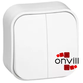   Legrand 782402, Forix IP20 Falon Kívüli, Kettős Egypólusú Kapcsoló, 10 AX, Fehér