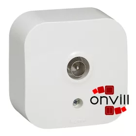   Legrand 782415, Forix IP20 Falon Kívüli, TV Antenna-CSatlakozóaljzat, Végzáró, Fehér