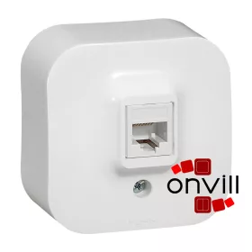   Legrand 782424, Forix IP20 Falon Kívüli, 1XRJ45 Cat.5e UTP Informatikai Csatlakozóaljzat, Fehér