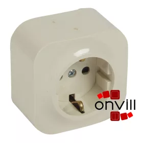   Legrand 782450, Forix IP20 Falon Kívüli, 2P+F Földelt Csatlakozóaljzat, 16 A , Biztonsági Zsaluval, Bézs