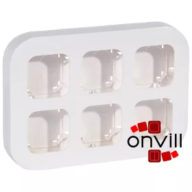   Legrand 782496, Forix IP20 Falon Kívüli, 6-os Munkaállomás, Vízszintesen/Függőlegesen Felszerelhető, Fehér