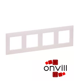   Legrand 863294, Niloé Step Négyes Keret, Púder Rózsaszín