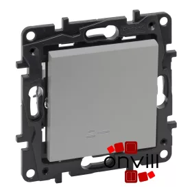   Legrand 863311, Niloé Step Egypólusú Kapcsoló Jelzőfénnyel, 10AX, Alumínium