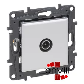   Legrand 863374, Niloé Step TV Aljzat, Csillagpontos (Végzáró), 1,5 dB, Alumínium