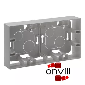   Legrand 863398, Niloé Step Kiemelődoboz (Kiemelőkeret), Kettős, Alumínium