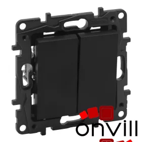   Legrand 863508IP44, Niloé Step Kettős Váltókapcsoló, 10AX, IP44, Fekete