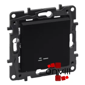   Legrand 863511, Niloé Step Egypólusú Kapcsoló Jelzőfénnyel, 10AX, Fekete