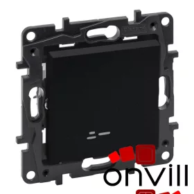   Legrand 863516IP44, Niloé Step Váltókapcsoló Jelzőfénnyel, 10AX, IP44, Fekete