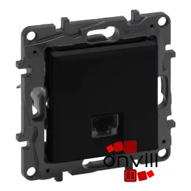   Legrand 863559, Niloé Step 1XRJ45 Cat.5e UTP Informatikai Csatlakozóaljzat, Fekete