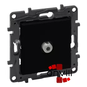   Legrand 863575, Niloé Step "F" Típusú TV Aljzat, Csillagpontos (Végzáró), 1,5dB, Fekete