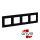 Legrand 863594, Niloé Step Négyes Keret, Fekete