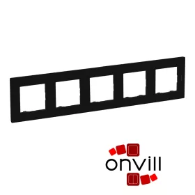 Legrand 863595, Niloé Step Ötös Keret, Fekete