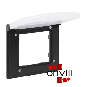   Legrand 863596, Niloé Step Egyes Keret, Vízmentes, IP44, Fekete