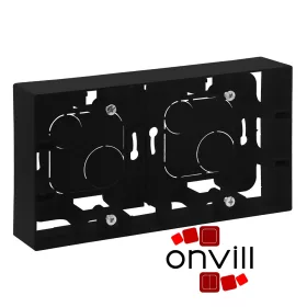   Legrand 863598, Niloé Step Kiemelődoboz (Kiemelőkeret), Kettős, Fekete