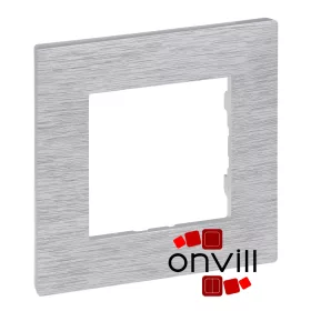   Legrand 863891, Niloé Step Egyes Keret, Csiszolt, Alumínium