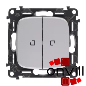   Legrand AA752005J, Valena Allure Csillárkapcsoló Jelzőfénnyel, 10 AX, Alumínium