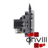 Legrand AA753044, Valena Allure 1XRJ45 Cat.6A UTP Informatikai Csatlakozóaljzat, Alumínium