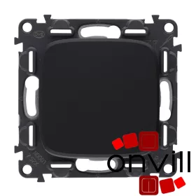   Legrand AB752011, Valena Allure Váltóérintkezős Nyomó, 6 A, Fekete